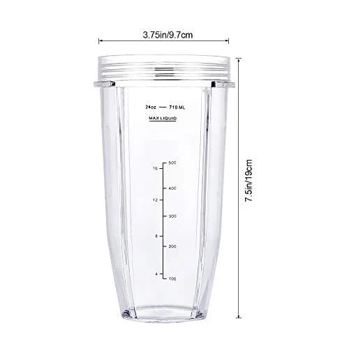 WWjiuyue 24oz Blender Cups with Sip & Seal Lids, 2-Pack | Compatible with Ninja Auto IQ Series BL480 BL481 BL482 BL490 BL640 BL680 BL450 thumbnail 4