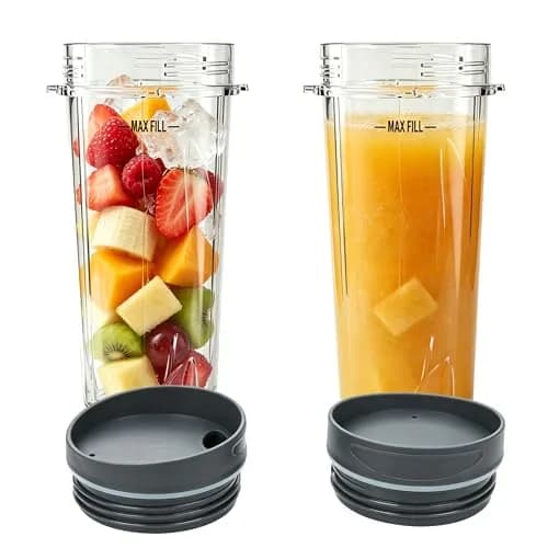 GahsElec Blender Cups Fit for Ninja, Replacement Parts 16oz | BPA Free & Dishwasher Safe thumbnail 1