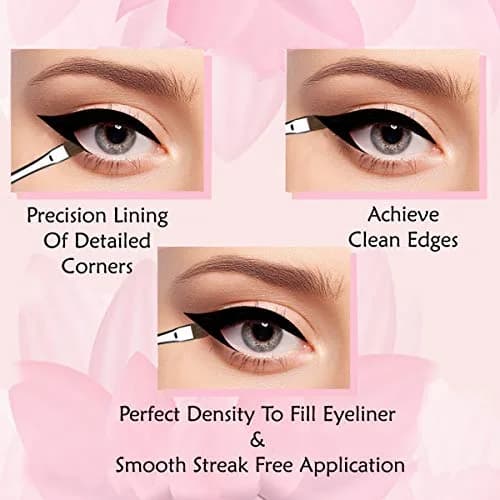 Vertex Angled Eyeliner Brush Slanted for Clean Lines | Precision Winged Liner for Gel & Liquid Liner thumbnail 4