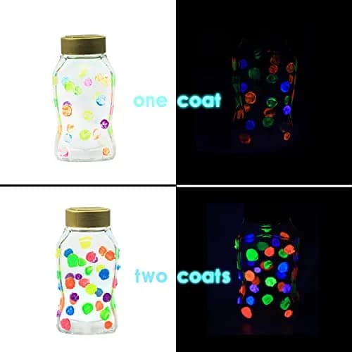 Artecho Neon Acrylic Paint Set 6 x 59ml | Vibrant Fluorescent Colors for Art & Crafts thumbnail 6
