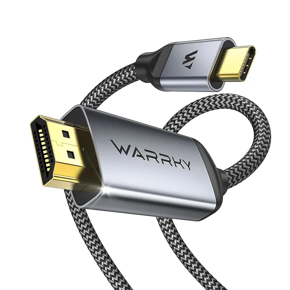 Warrky USB C to HDMI Cable 6FT (1.83m) | 4K@60Hz High-Speed Thunderbolt 3/4 Compatible