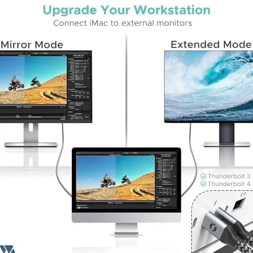 Warrky USB C to HDMI Cable 6FT (1.83m) | 4K@60Hz High-Speed Thunderbolt 3/4 Compatible thumbnail 7