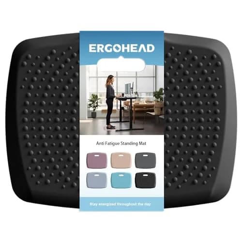 ergohead Anti Fatigue Kitchen Floor Mat Comfort Standing Mat, 17" x 22" | Relieves Fatigue & Supports Feet thumbnail 1