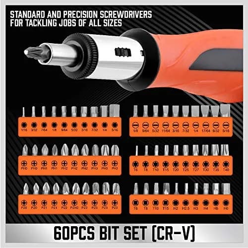 SEDY 124-Piece Magnetic Screwdriver Set with Plastic Racking | Versatile DIY Tools for Men thumbnail 4