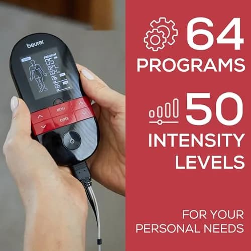 Beurer EM59 Digital 3-in-1 TENS Unit, EMS & Heat Therapy with 64 Applications | 190g (6.7 oz) thumbnail 6