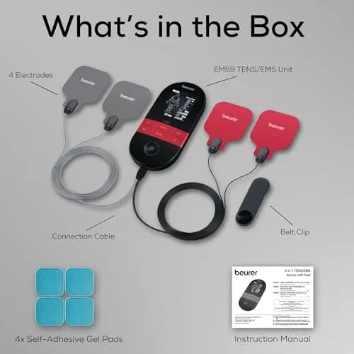 Beurer EM59 Digital 3-in-1 TENS Unit, EMS & Heat Therapy with 64 Applications | 190g (6.7 oz) thumbnail 9