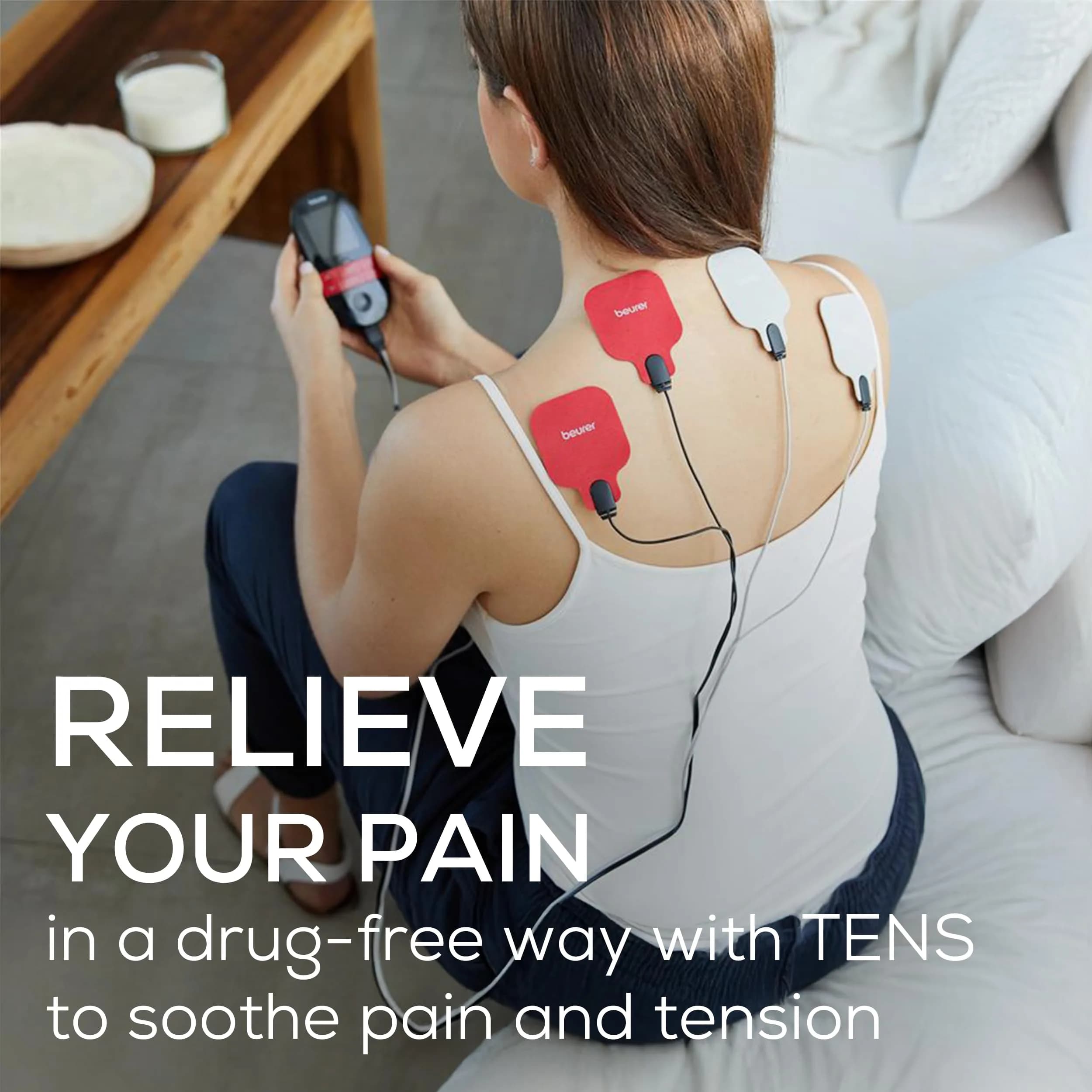 Beurer EM59 Digital 3-in-1 TENS Unit, EMS & Heat Therapy with 64 Applications | 190g (6.7 oz) - view 3