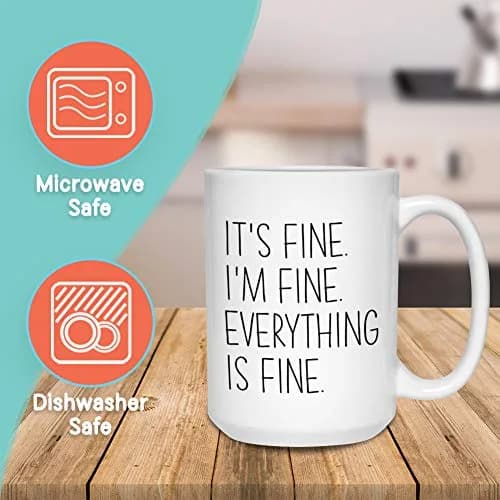 Bubble Hugs Mom Coffee Mug 15 Oz White | Funny Sarcasm Saying for Daily Use thumbnail 2