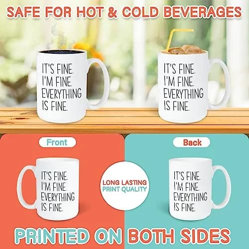 Bubble Hugs Mom Coffee Mug 15 Oz White | Funny Sarcasm Saying for Daily Use thumbnail 3