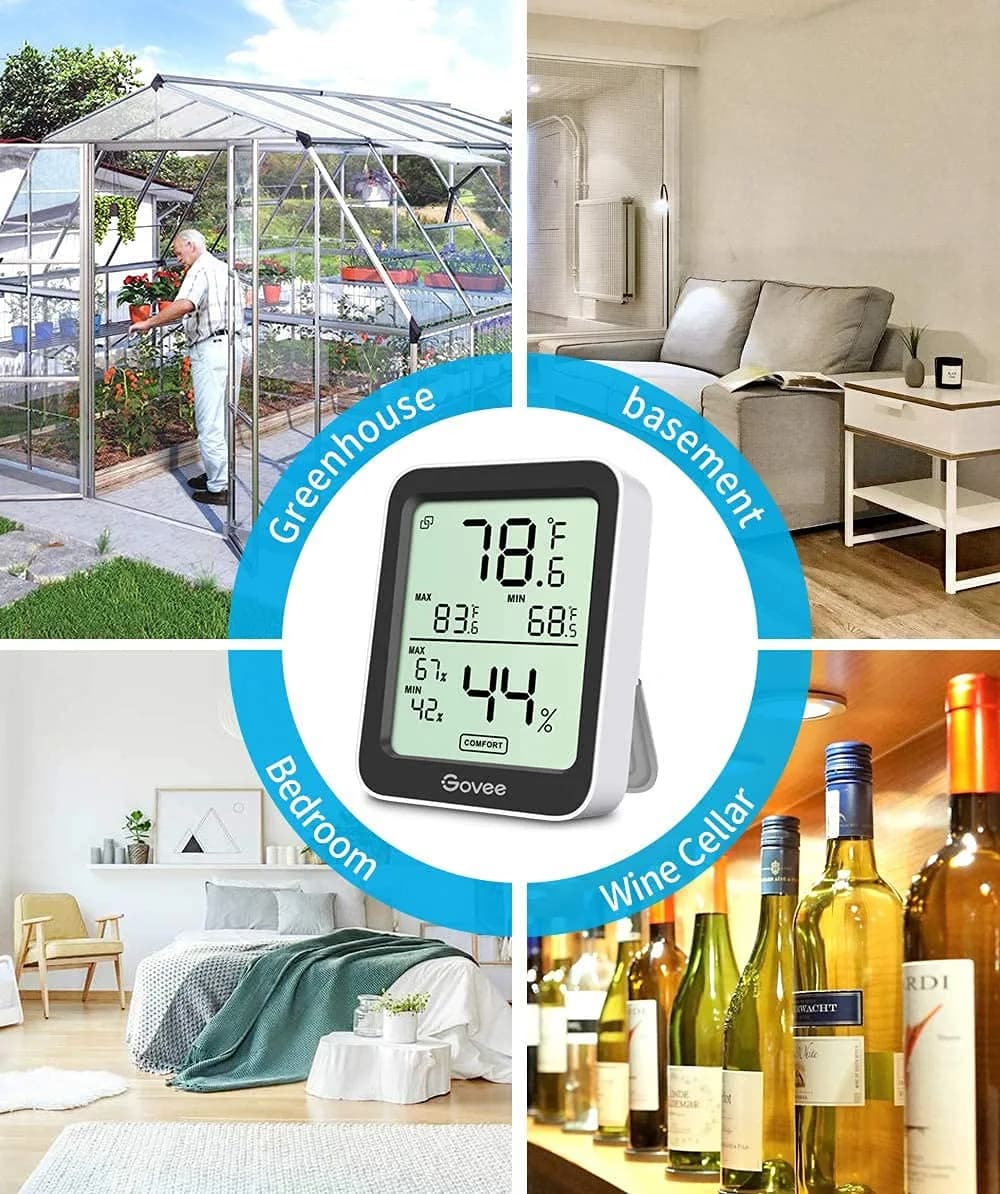 Govee Indoor Hygrometer Thermometer 2 Pack H5075 | Bluetooth App Control & Real-time Monitoring - view 7