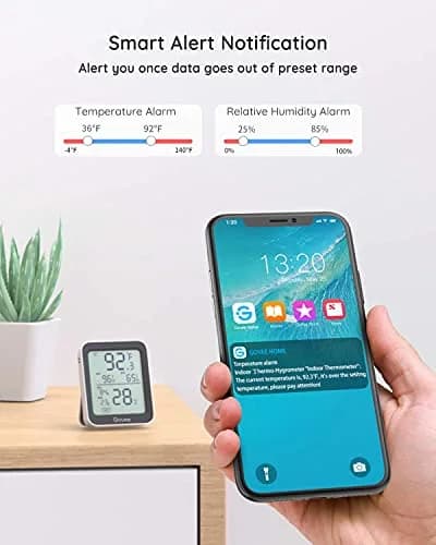 Govee Indoor Hygrometer Thermometer 2 Pack H5075 | Bluetooth App Control & Real-time Monitoring thumbnail 3