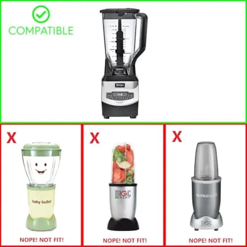 GahsElec 6-Fin Blender Blade Replacement for Ninja BL660 BL663 BL740, 8.5cm (3.35in) Diameter, 7.6cm (3in) Height | Compatible with 16oz Cups thumbnail 7