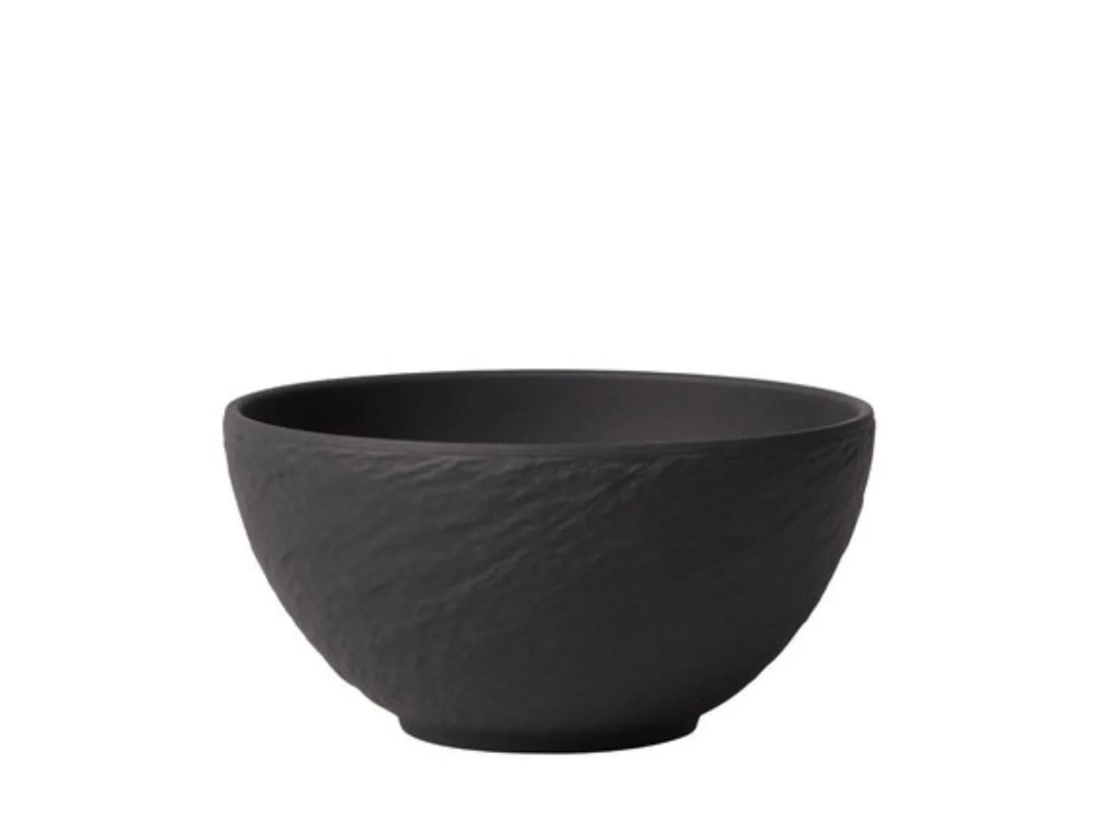 Villeroy & Boch Manufacture Rock, Modern Bowl for Finger Food and Dips | Premium Porcelain, Dishwasher Safe, Black — Black