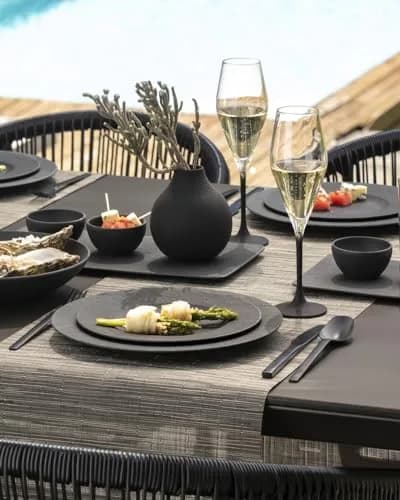Villeroy & Boch Manufacture Rock, Modern Bowl for Finger Food and Dips | Premium Porcelain, Dishwasher Safe, Black thumbnail 2