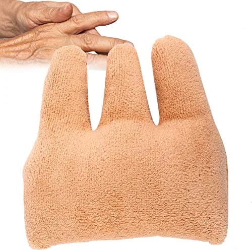 Dioche Finger Separator Cone with Elastic Band, Hand & Finger Aid for Contracture, 10cm (3.9in) Orange | Prevents Adhesion & Ulceration thumbnail 4