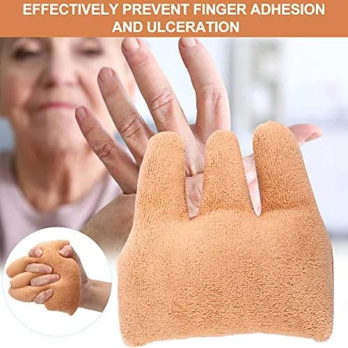 Dioche Finger Separator Cone with Elastic Band, Hand & Finger Aid for Contracture, 10cm (3.9in) Orange | Prevents Adhesion & Ulceration thumbnail 5