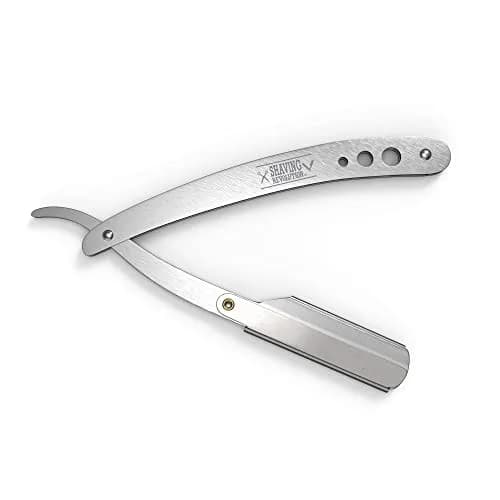 SHAVING REVOLUTION Straight Edge Barber Razor Kit with 100 Single Edge Blades | Professional Close Shave thumbnail 4
