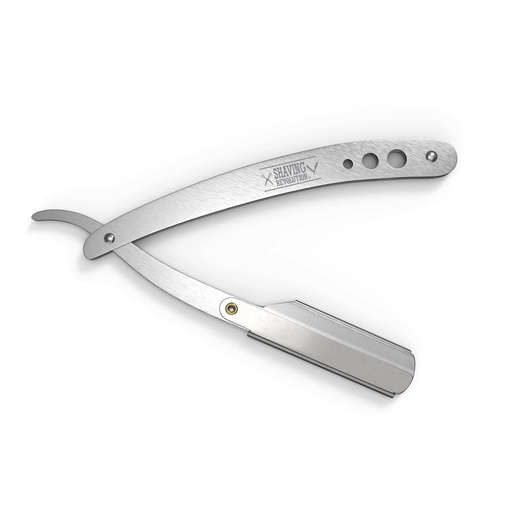 SHAVING REVOLUTION Straight Edge Barber Razor Kit with 100 Single Edge Blades | Professional Close Shave - view 4