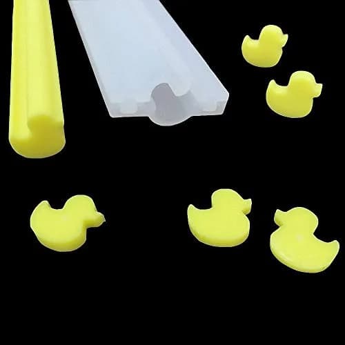 MoldFun Little Rubber Duck Shaped Long Tube Silicone Mold | Handmade Candle Mold Embed Soap Making Supplies thumbnail 2
