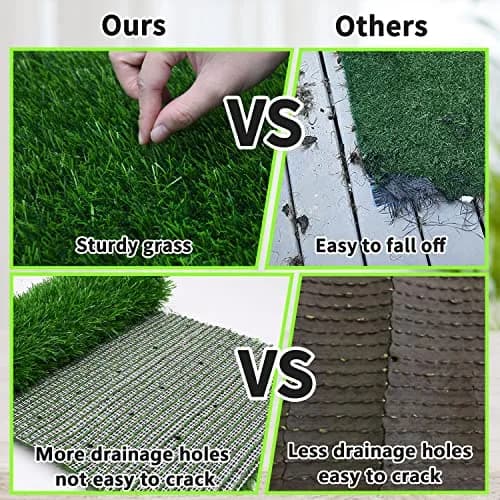 PICK FOR LIFE Reusable Dog Potty Training Grass Pad 80cm x 100cm (31.5in x 39.3in) | Fast-Drain, Easy-Clean Artificial Turf thumbnail 5