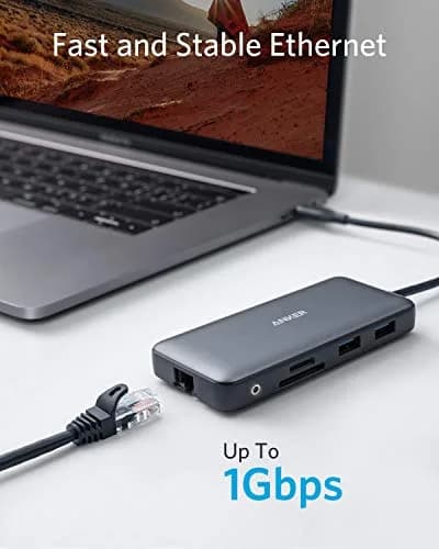 Anker 8-in-1 USB C Hub Dual Monitor Docking Station 4K HDMI | Expands Laptop Connectivity thumbnail 8