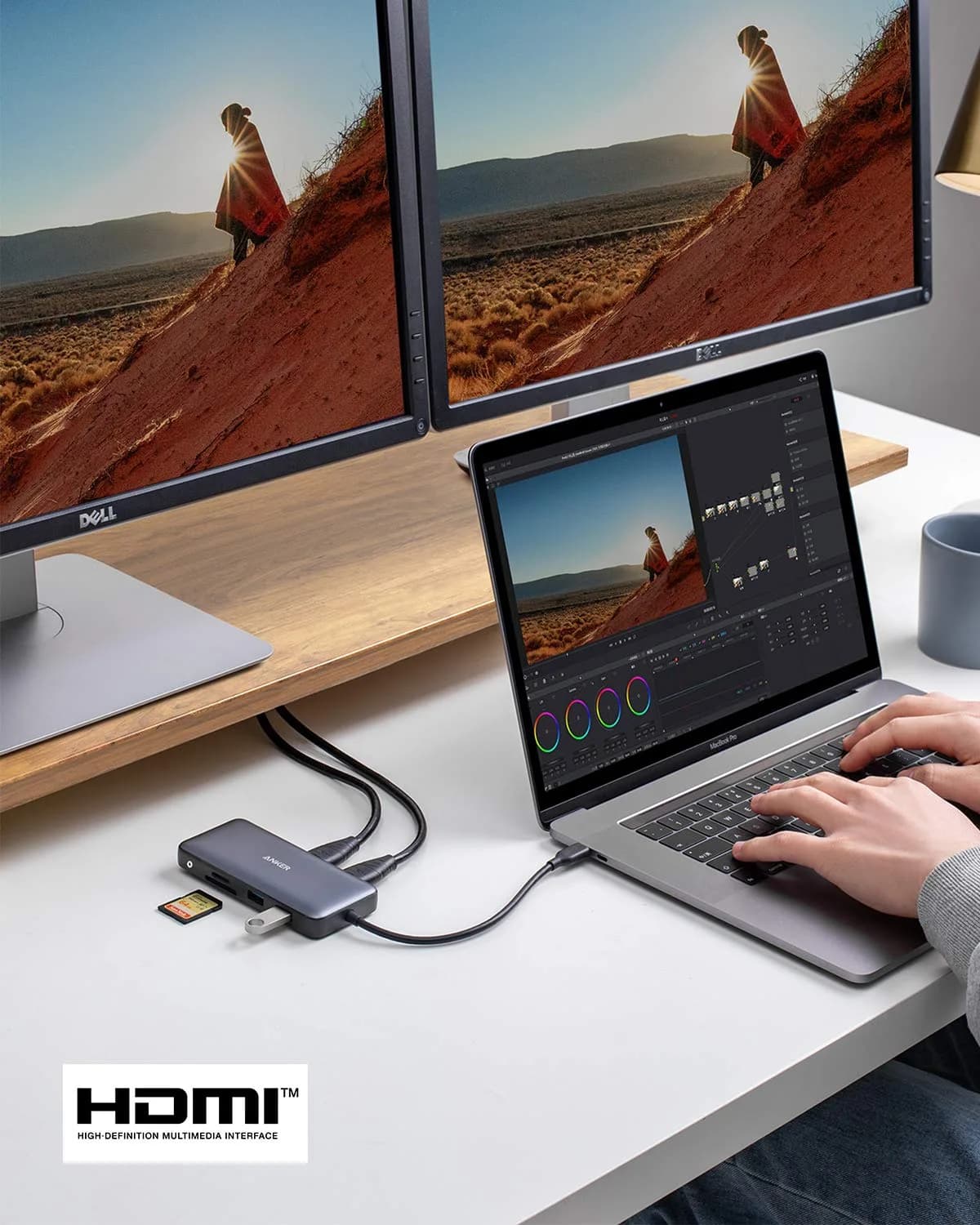 Anker 8-in-1 USB C Hub Dual Monitor Docking Station 4K HDMI | Expands Laptop Connectivity - view 9