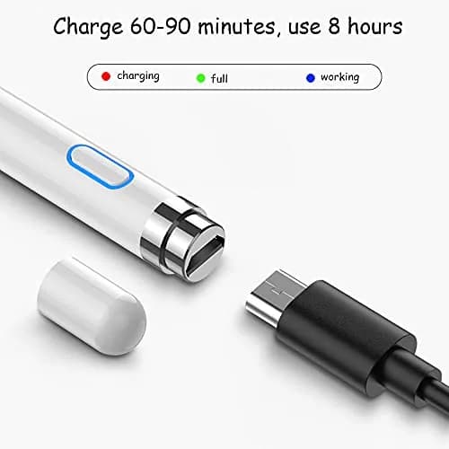 DOGAIN Active Stylus Pen White 17.8cm (7in) | Precision Digital Art & Writing for All Touchscreens thumbnail 2