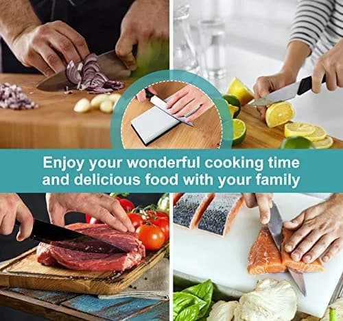 MIDO PROFESSIONAL ABRASIVE Knife Sharpening Stone 400/1000 Grit 1.46 lb (0.68 kg) | Dual-Sided Whetstone for Kitchen Knives thumbnail 6