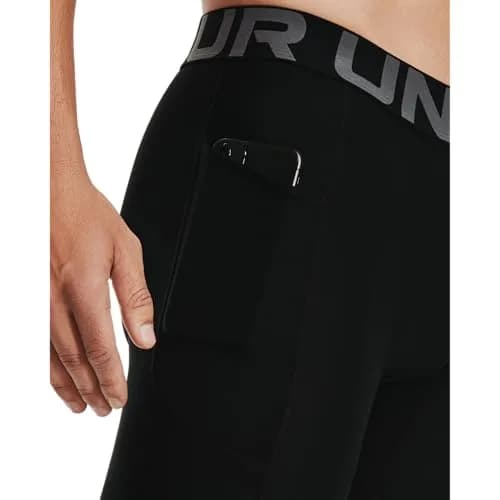 Under Armour Men's Armour HeatGear Compression Shorts Black MD | 15cm (6"inseam) thumbnail 4