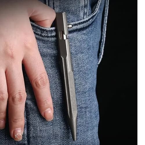 Hamans Bolt Action Pen Titanium Ballpoint Pen 120mm | Compact, Refillable, Multicolored thumbnail 8