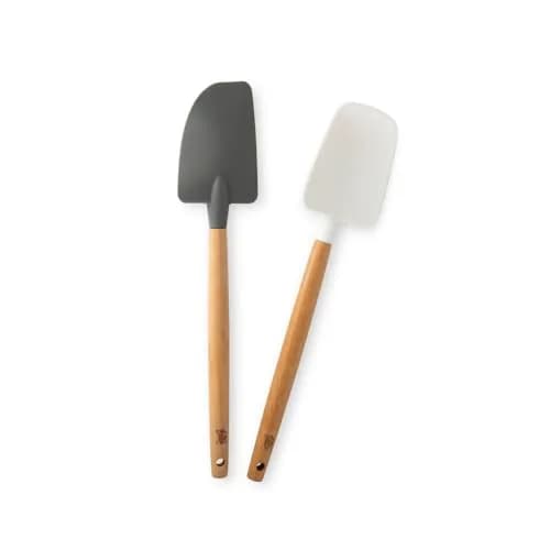 Nordic Ware Spatula Set, Large, Multi-Color | 28g (1 oz) Silicone & Beechwood Utensils | Heat-Resistant to 450°F thumbnail 1