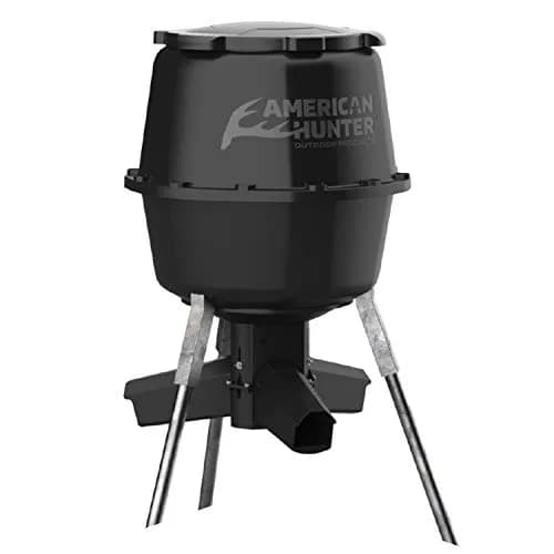 American Hunter 30-Gallon Nesting Hopper Gravity Deer Feeder | Maintenance-Free Tripod Game Feeder (en_US) thumbnail 1
