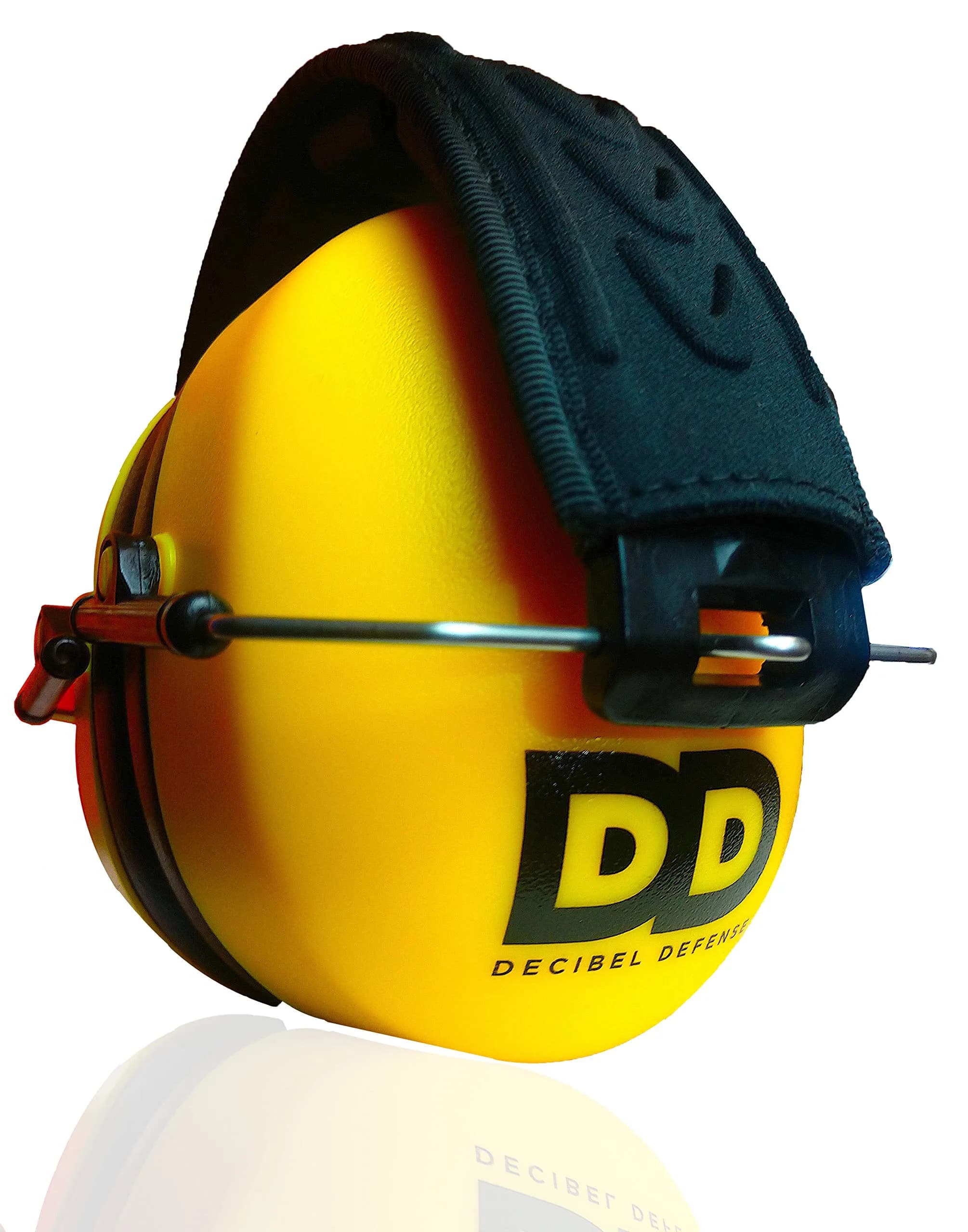 Decibel Defense 37 dB NRR Safety Earmuffs - Bright Yellow | Superior Noise Reduction - main product image