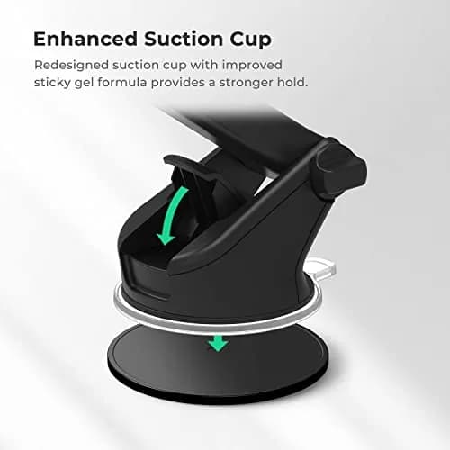 iOttie Easy One Touch 5 Signature Dashboard & Windshield Car Mount Phone Holder with Telescopic Arm, 20.3 cm (8 inches) Extension | Secure Grip for Smartphones thumbnail 4