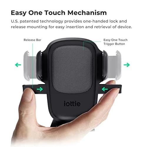 iOttie Easy One Touch 5 Signature Dashboard & Windshield Car Mount Phone Holder with Telescopic Arm, 20.3 cm (8 inches) Extension | Secure Grip for Smartphones thumbnail 2