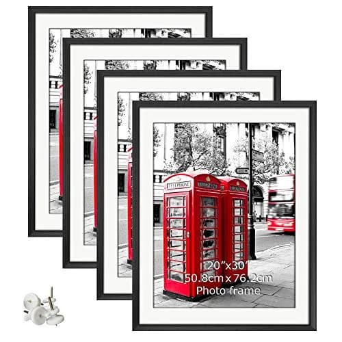 Giftgarden 24x36 Wall & Tabletop Picture Frame Set of 4 | Matte to 20x30 Inch Art Display thumbnail 1