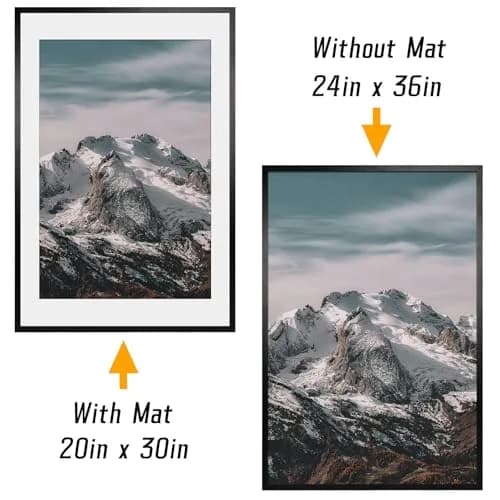 Giftgarden 24x36 Wall & Tabletop Picture Frame Set of 4 | Matte to 20x30 Inch Art Display thumbnail 2