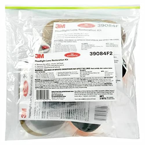 3M Headlight Lens Restoration Kit 2-Pack | Restores Cloudy Yellowed Plastic Lenses thumbnail 2