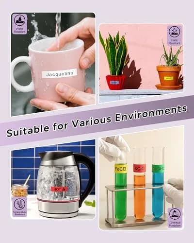 TITBIT Compatible with Brother P Touch TZe-231 12mm Laminated Color Tape | Durable & Water-Resistant (70-120 chars) thumbnail 8