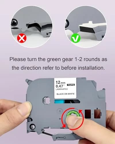 TITBIT Compatible with Brother P Touch TZe-231 12mm Laminated Color Tape | Durable & Water-Resistant (70-120 chars) thumbnail 9