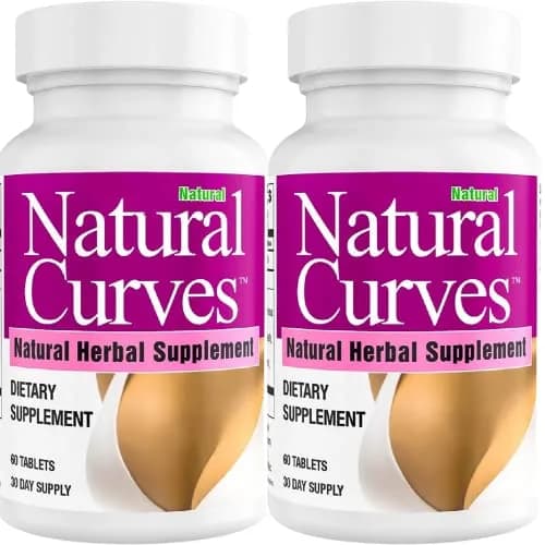 Natural Curves Breast Enhancement Pills Estrogen Support Vegan Non-GMO 60ct | Supports Fuller, Firmer Bust in 30 Days thumbnail 1