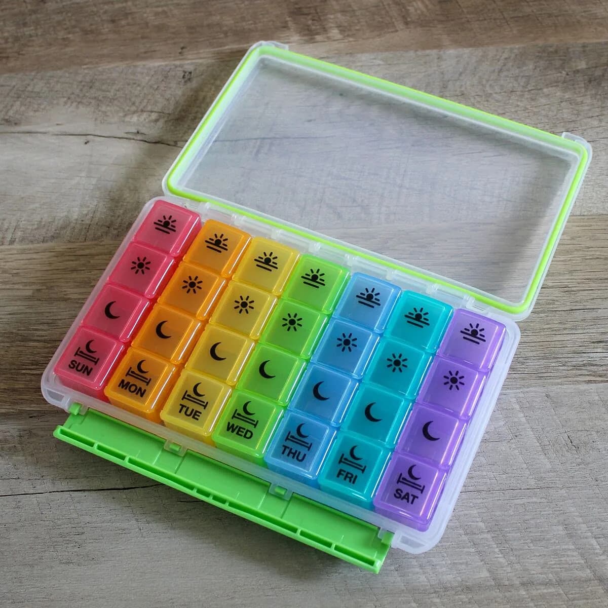 EZY DOSE Weekly Pill Organizer Case with 7 Pop-Out Compartments | 22.9 cm (9 in) Length - view 5