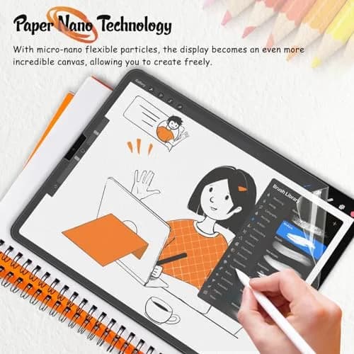 KCT Paperfeel Screen Protector for iPad Air 5/4th & iPad Pro 11 | Anti-Glare, Paper Texture, Compatible with Apple Pencil thumbnail 5