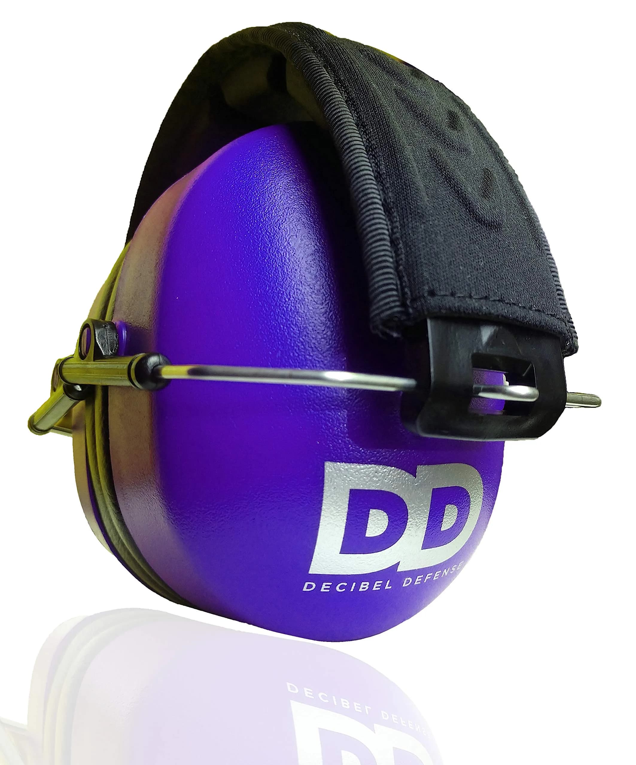 Decibel Defense 37 dB NRR Safety Earmuffs - Vibrant Purple/Indigo for Superior Noise Reduction - main product image