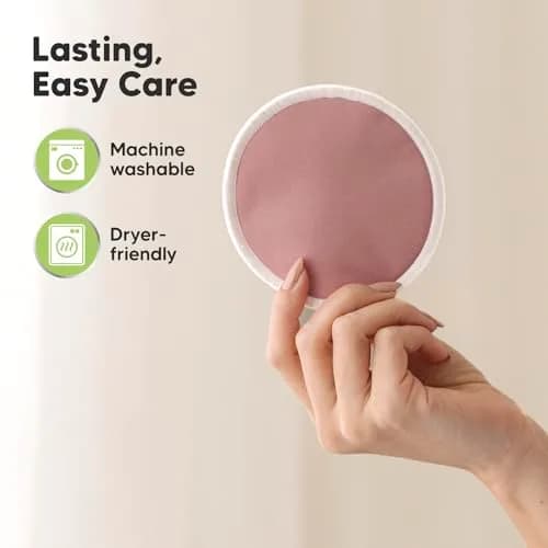 KeaBabies Reusable Nursing Pads for Breastfeeding (14-Pack, Medium 10cm) | Soft Bamboo Viscose, Ultra-Absorbent, Leak-Proof thumbnail 7