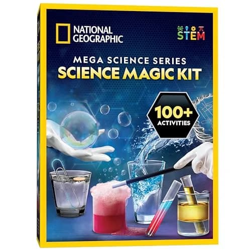NATIONAL GEOGRAPHIC Science Magic Kit Mega Science Kit | 100+ Experiments & Magic Tricks thumbnail 1