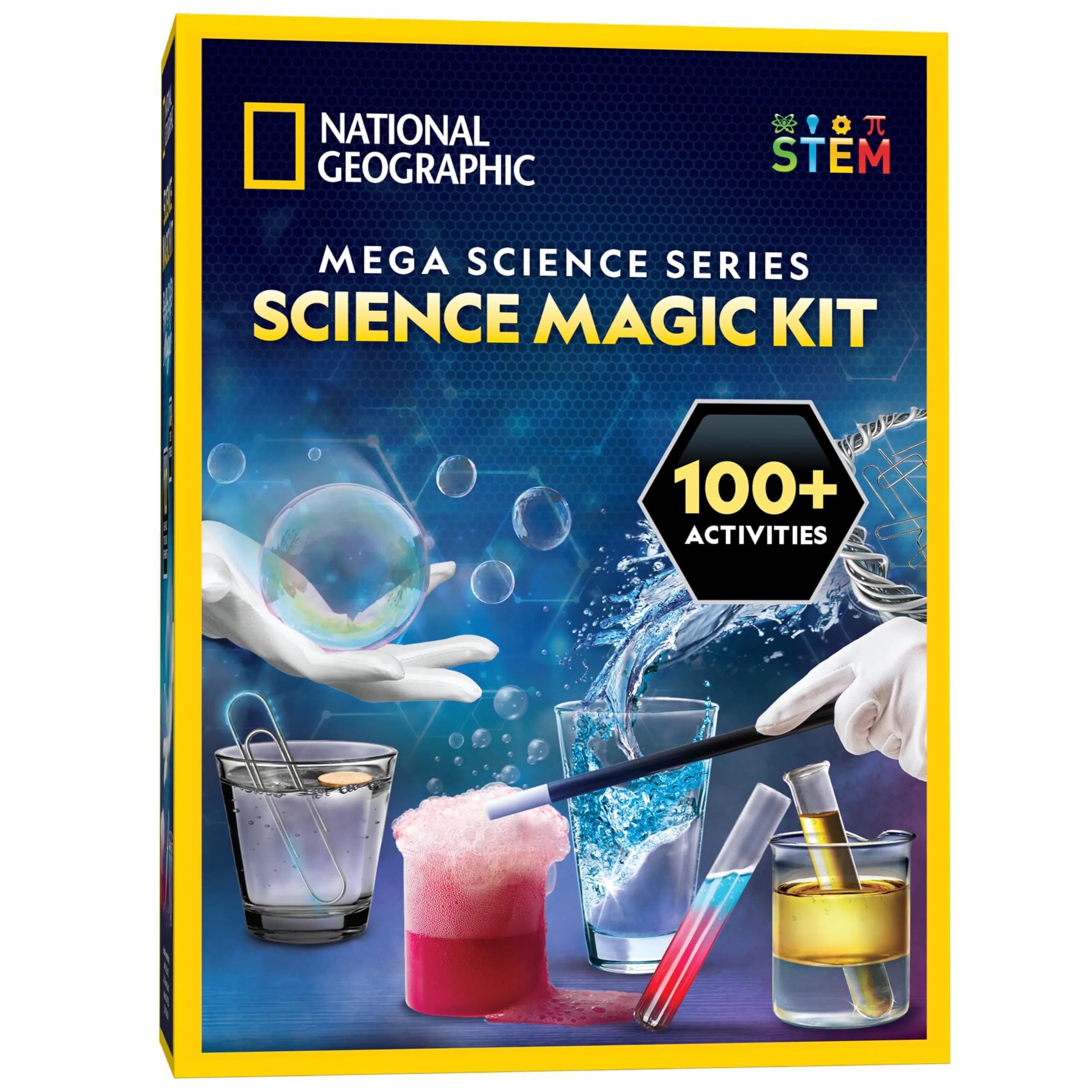 NATIONAL GEOGRAPHIC Science Magic Kit Mega Science Kit | 100+ Experiments & Magic Tricks — Mega Science Magic