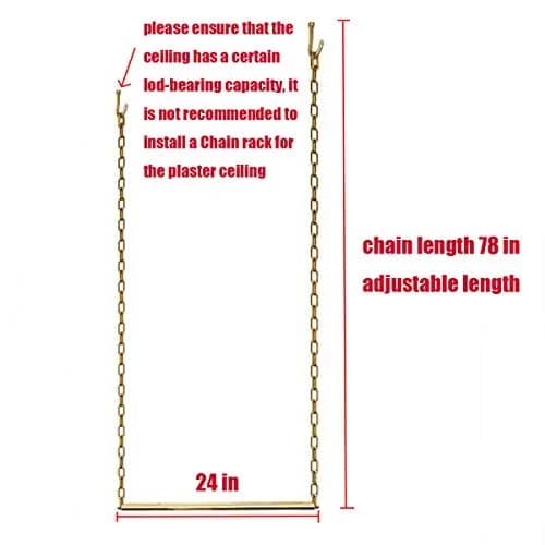 Ethemiable Adjustable Height Garment Rack 24" L (61 cm) | Holds 40 lbs thumbnail 2
