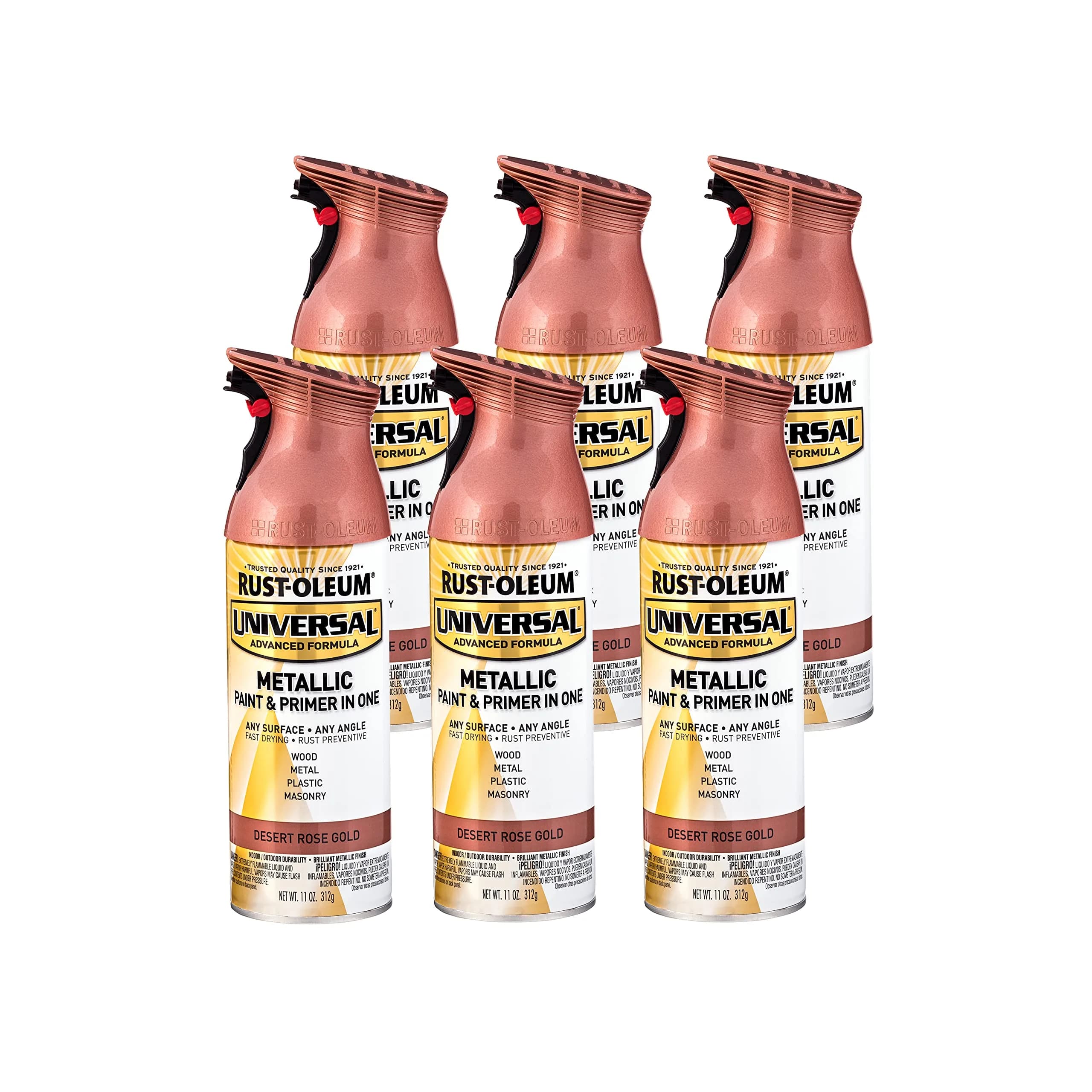 Rust-Oleum Universal All Surface Clear Topcoat Spray 11 oz (325 ml) Frosted Pearl Clear | Professional Grade Paint for Wood, Metal, Plastic