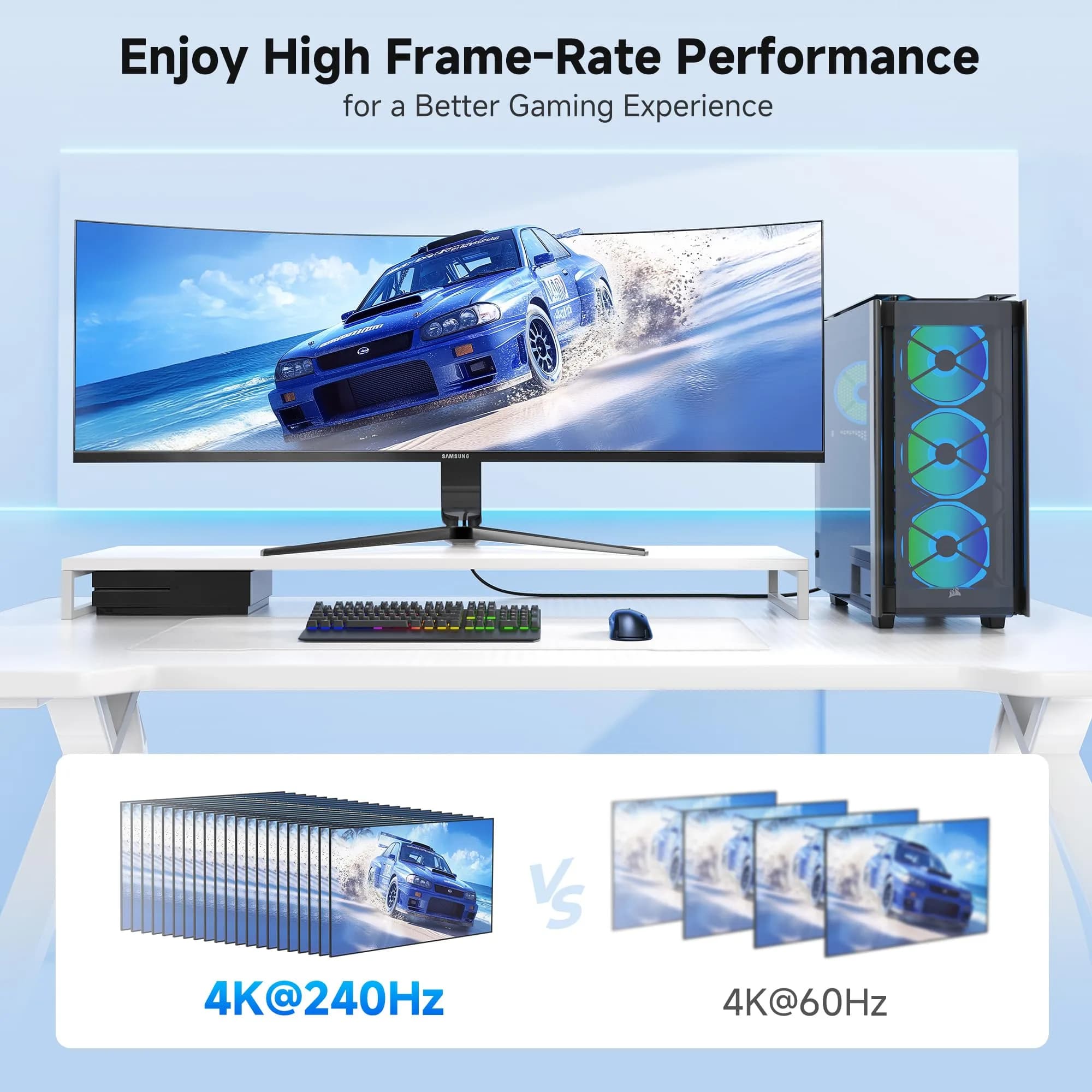 Cable Matters Active DisplayPort Extension Cable 5m (16ft) | 8K 60Hz DP 1.4 Male to Female - view 4